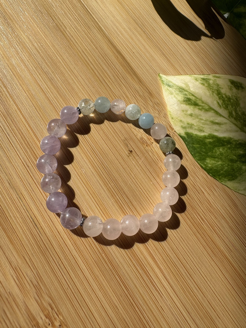 Douceur intérieur | Bracelet Morganite, Quartz Rose & Améthyste Lavande