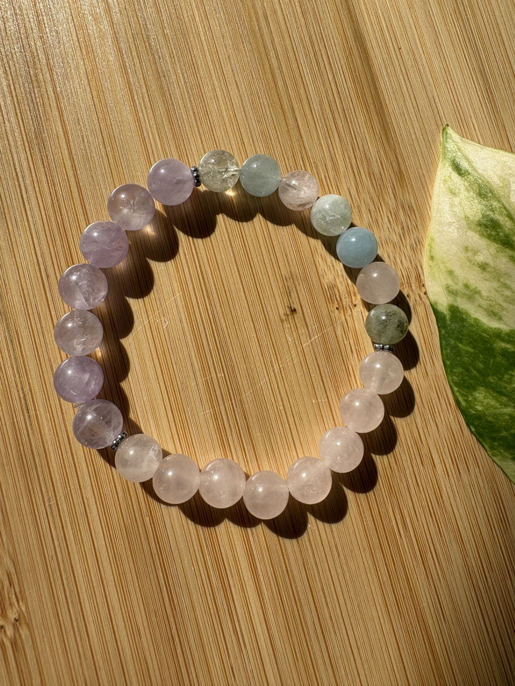 Douceur intérieur | Bracelet Morganite, Quartz Rose & Améthyste Lavande