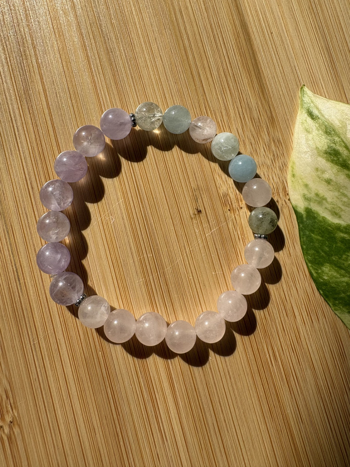 Douceur intérieur | Bracelet Morganite, Quartz Rose & Améthyste Lavande