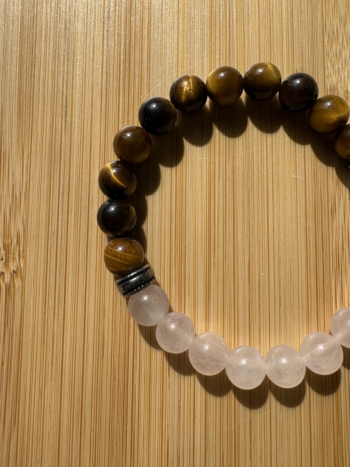 Douceur & Force | Bracelet Quartz Rose & Œil de Tigre