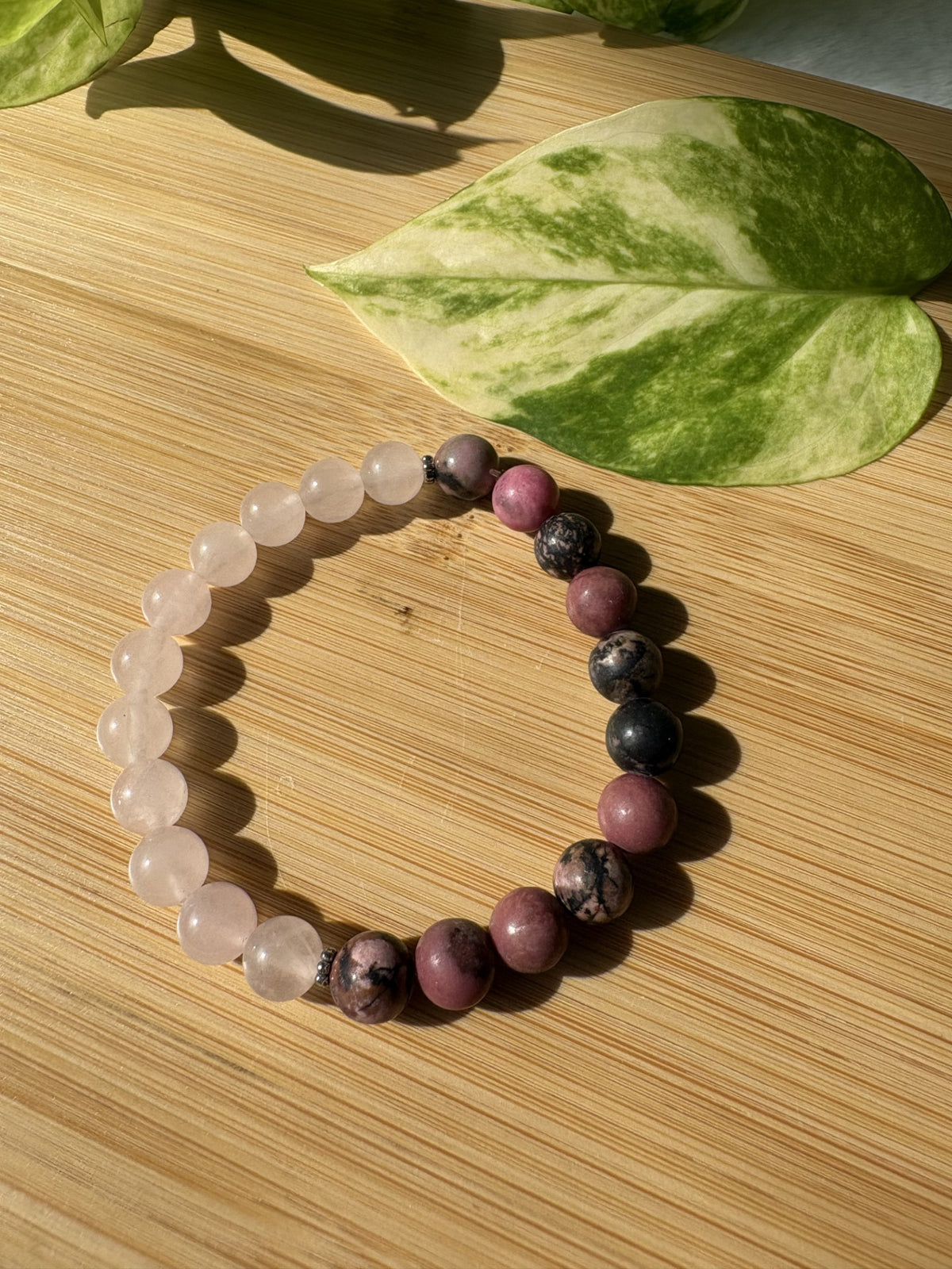 Amour & Renouveau | Bracelet Quartz Rose & Rhodonite