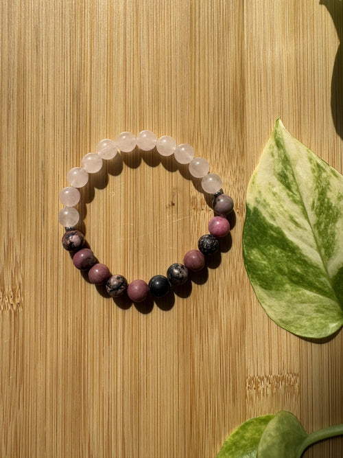 Amour & Renouveau | Bracelet Quartz Rose & Rhodonite