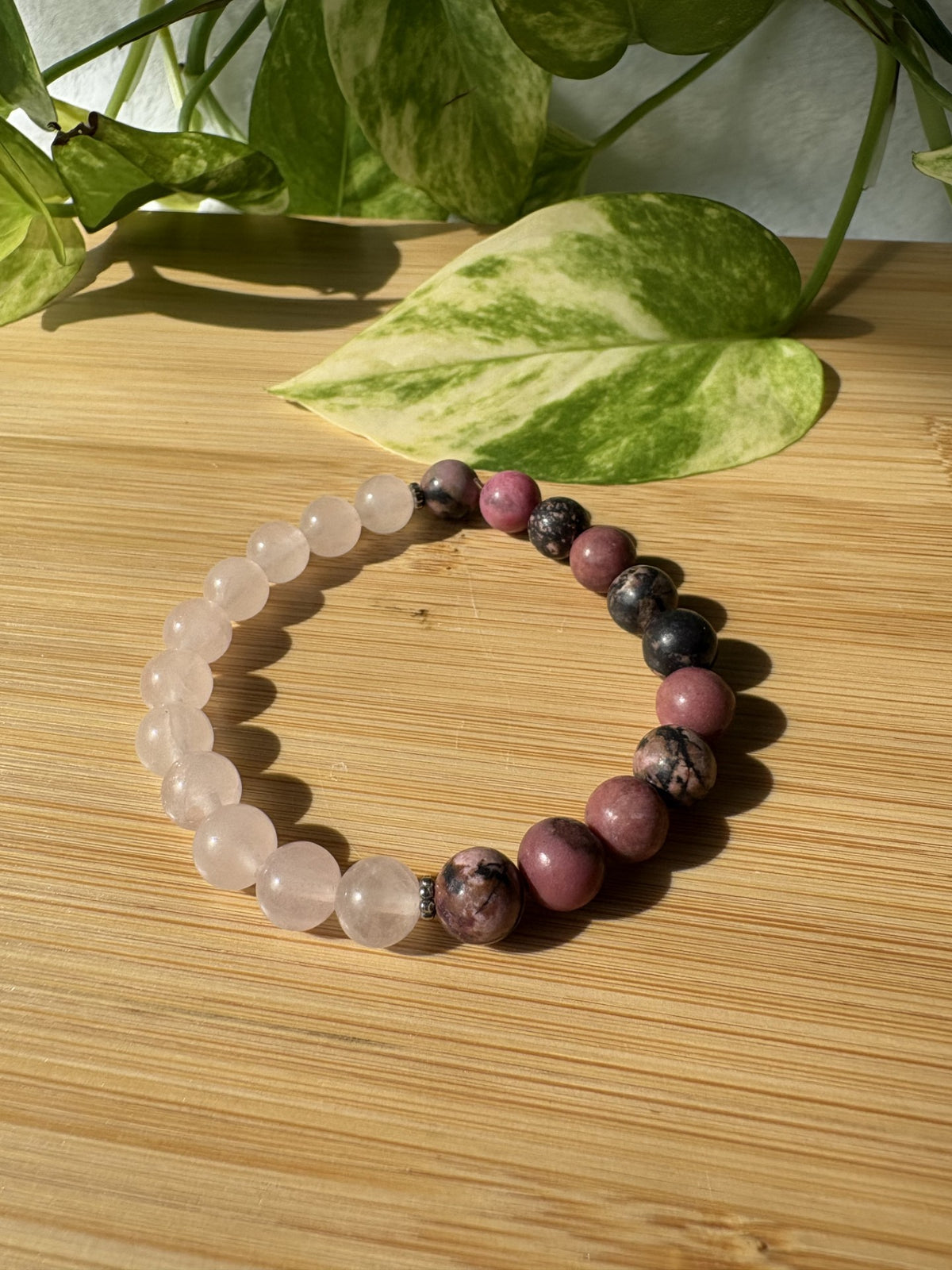 Amour & Renouveau | Bracelet Quartz Rose & Rhodonite