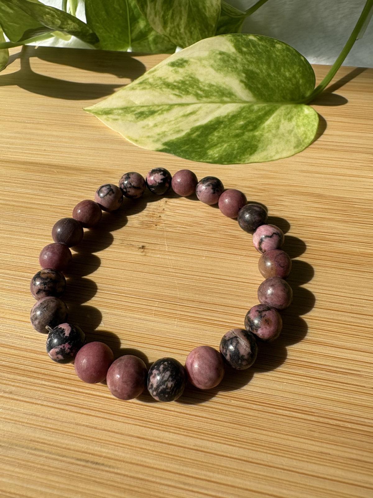 Équilibre & Renouveau | Bracelet Rhodonite