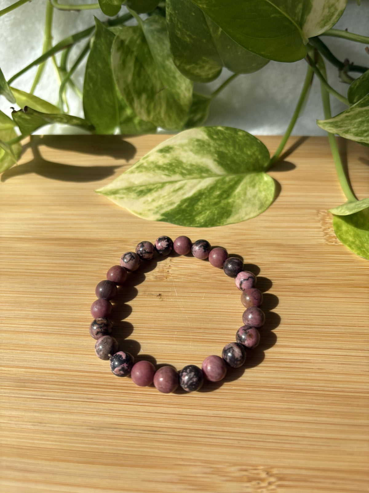 Équilibre & Renouveau | Bracelet Rhodonite